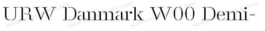 URW Danmark W00 Demi字体转换